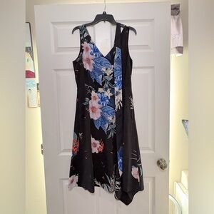 Ted Baker London Frinni Jamboree Midi Floral print dress! SL and pockets!